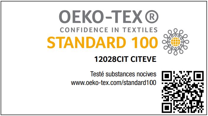 OEKO-TEX ® ST 100     IMPRESSION §  TEINTURE   12028 CIT CLASSE I